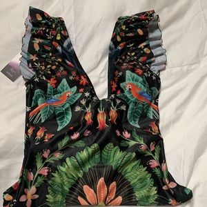 One piece swimsuit made by Averie- from recycled plastic